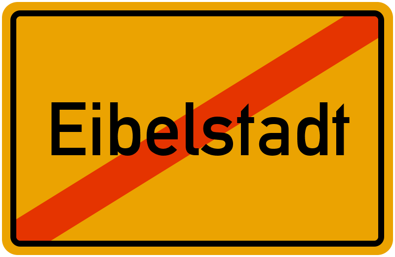 Ortsschild Eibelstadt