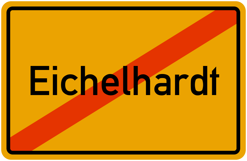 Ortsschild Eichelhardt