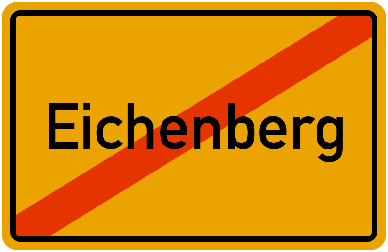 Ortsschild Eichenberg