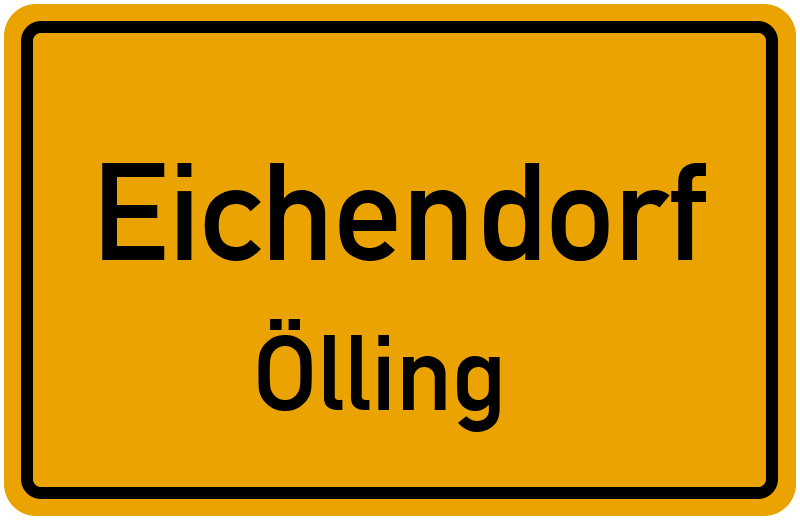 Ortsschild Eichendorf