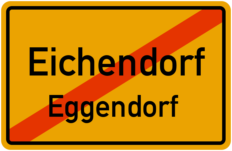 Ortsschild Eichendorf