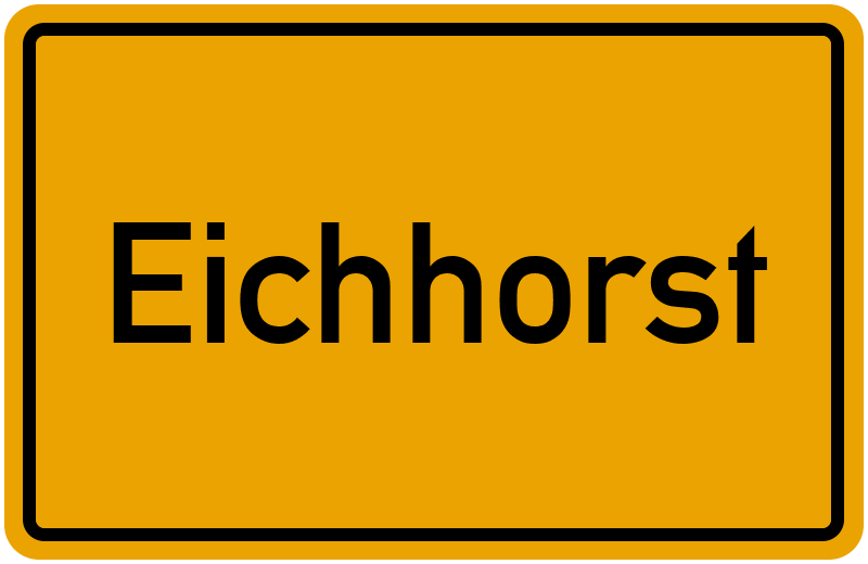 Ortsschild Eichhorst