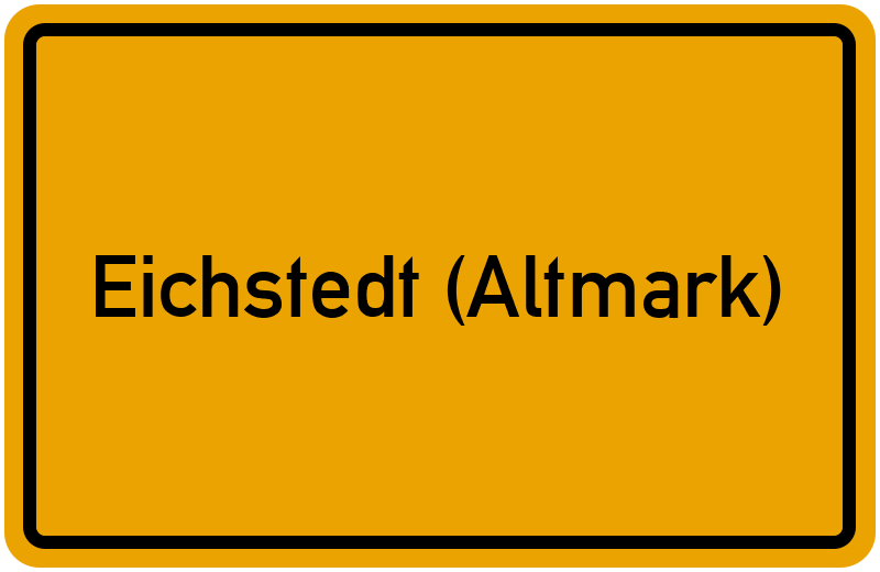 Ortsschild Eichstedt (Altmark)