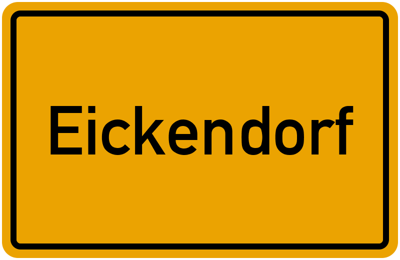Ortsschild Eickendorf