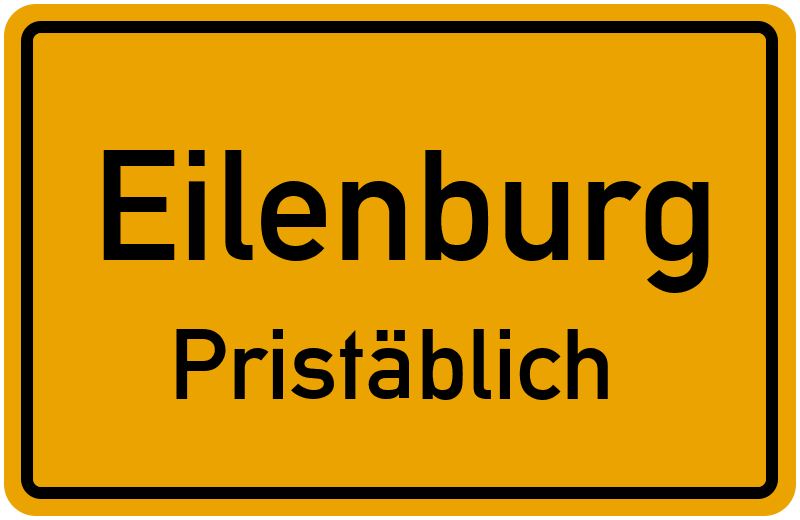 Ortsschild Eilenburg