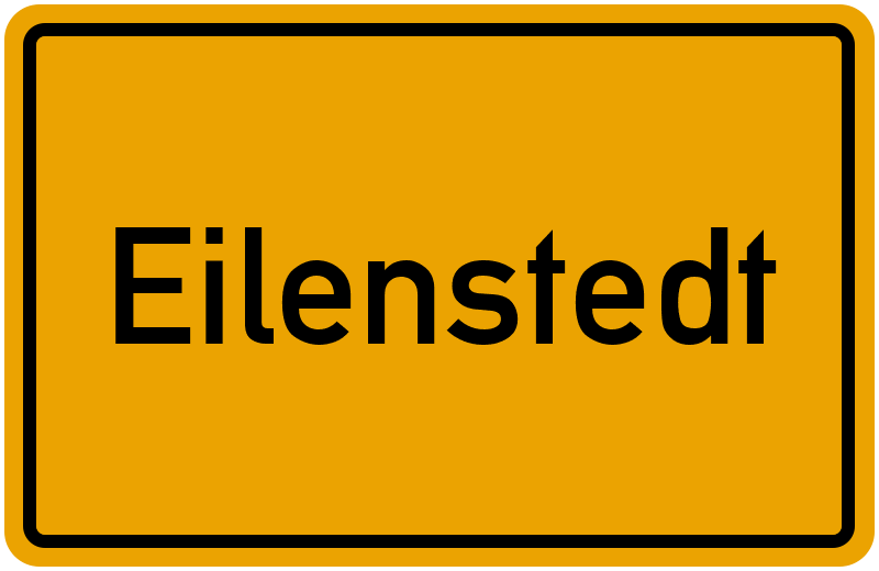 Ortsschild Eilenstedt