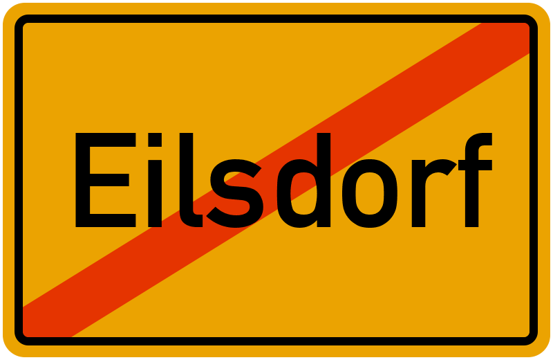 Ortsschild Eilsdorf