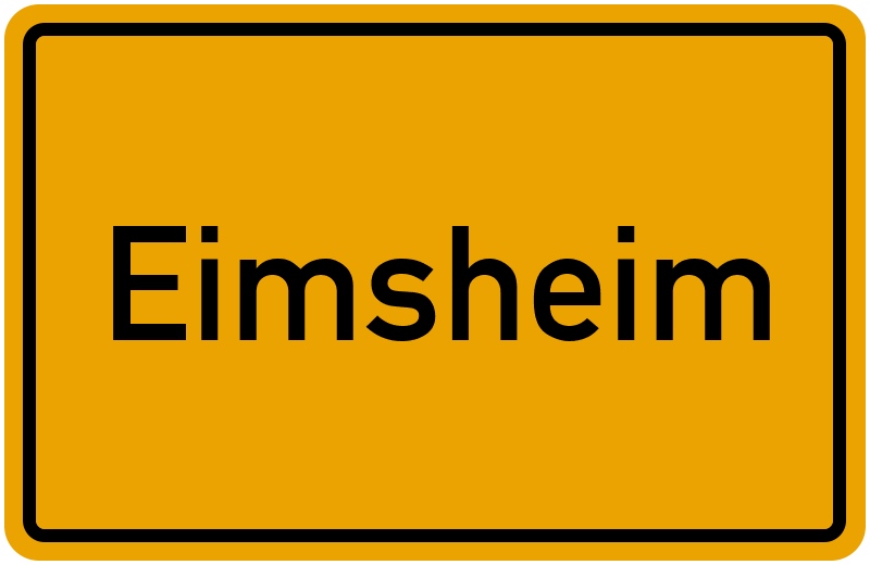 Ortsschild Eimsheim