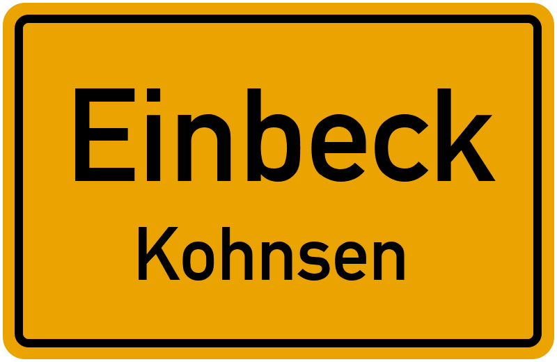 Ortsschild Einbeck