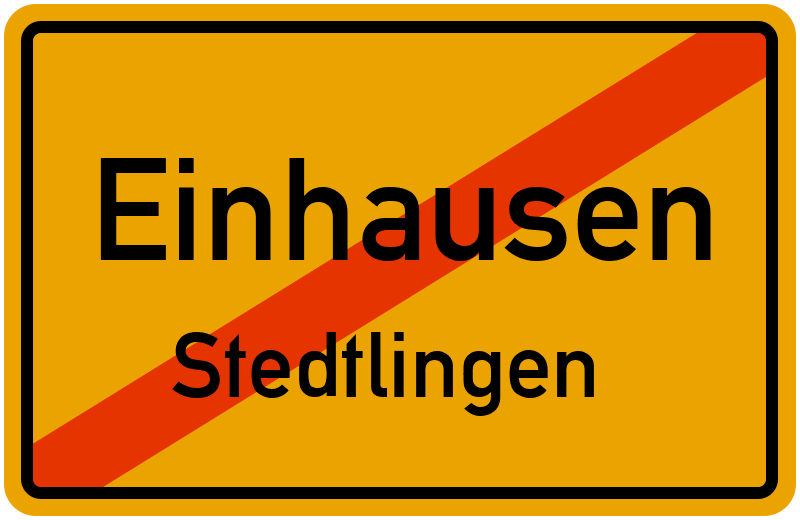 Ortsschild Einhausen