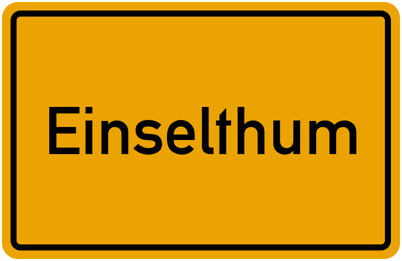 Ortsschild Einselthum