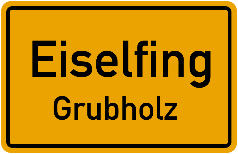 Ortsschild Eiselfing