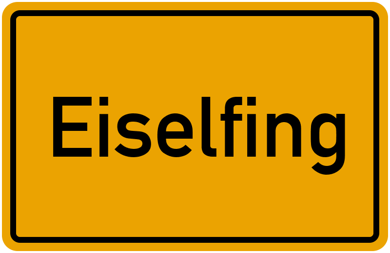 Ortsschild Eiselfing