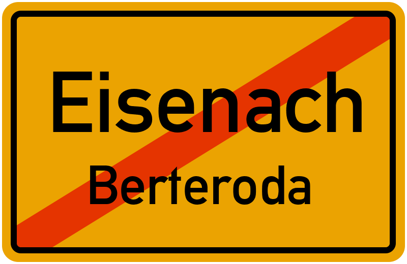 Ortsschild Eisenach