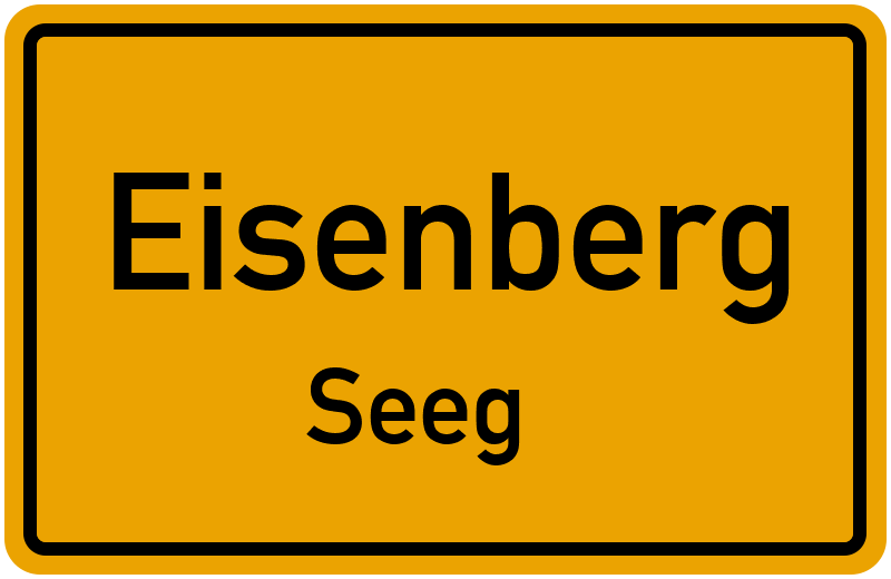 Ortsschild Eisenberg