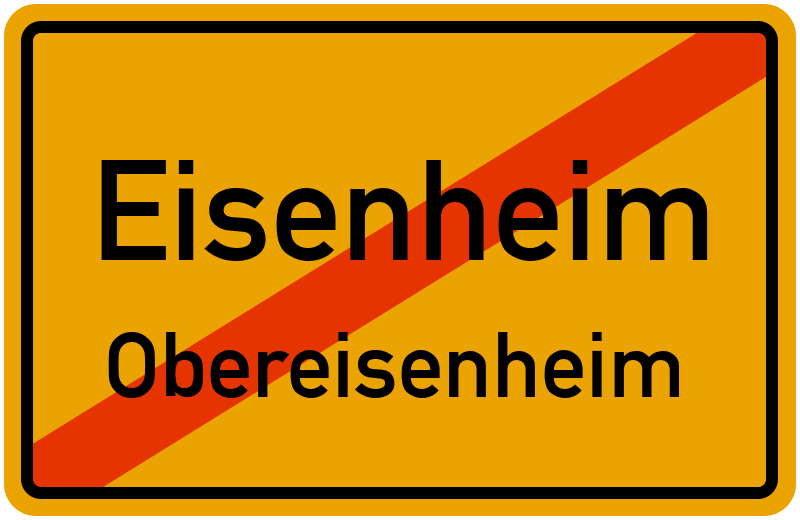 Ortsschild Eisenheim