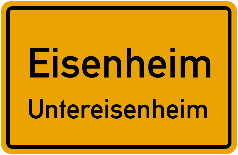 Ortsschild Eisenheim
