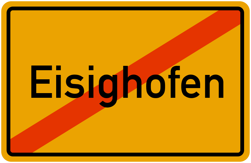 Ortsschild Eisighofen