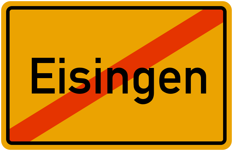 Ortsschild Eisingen