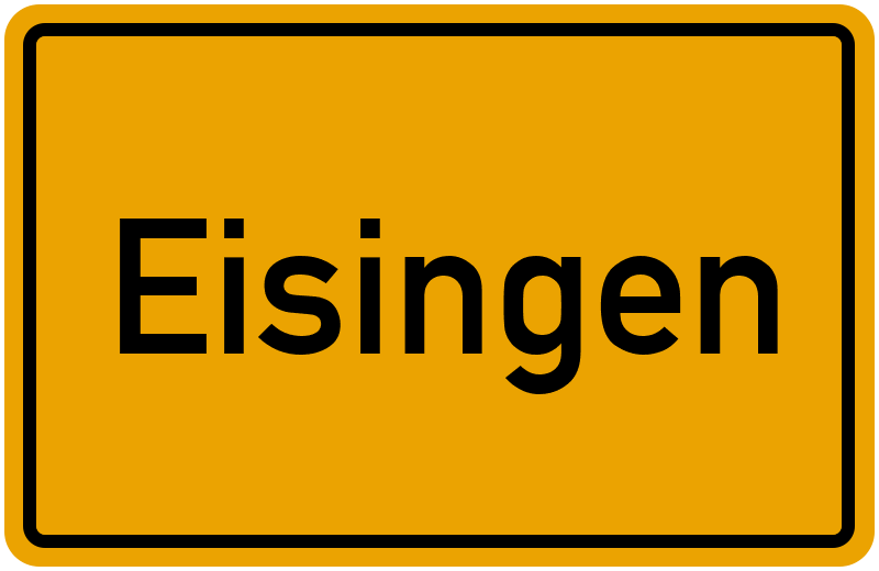 Ortsschild Eisingen