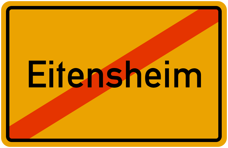 Ortsschild Eitensheim