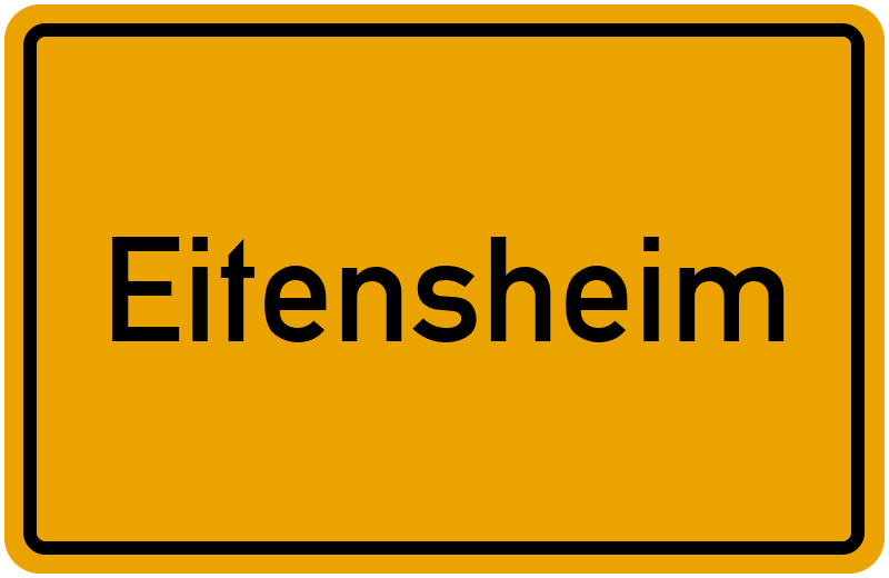 Ortsschild Eitensheim
