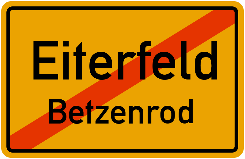 Ortsschild Eiterfeld
