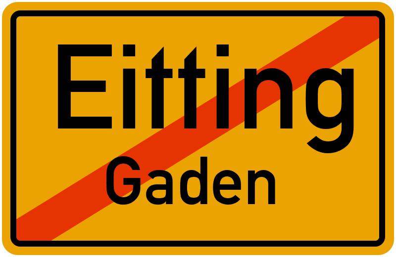 Ortsschild Eitting