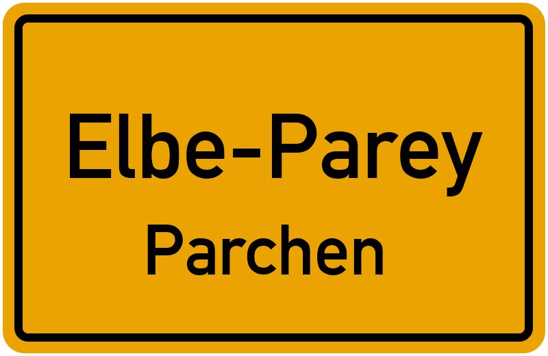 Ortsschild Elbe-Parey