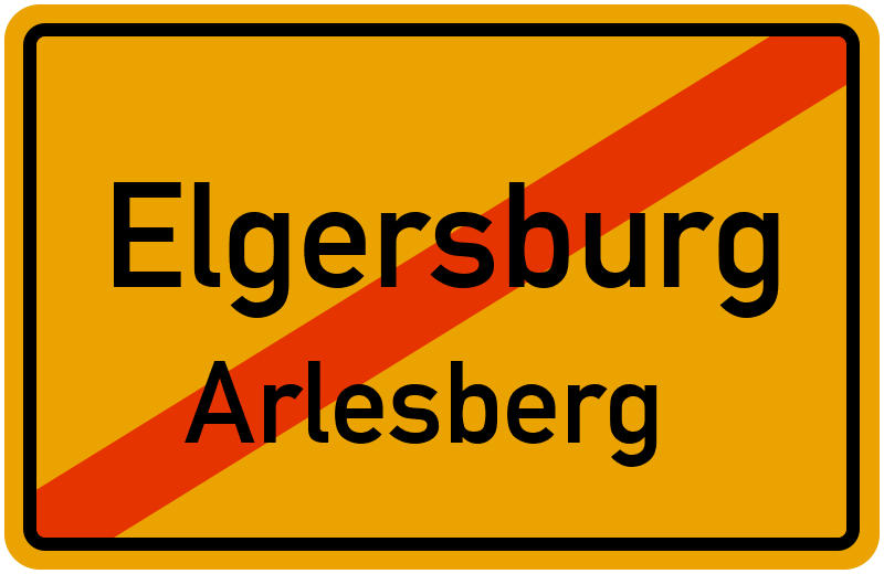 Ortsschild Elgersburg