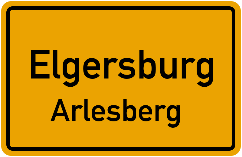 Ortsschild Elgersburg