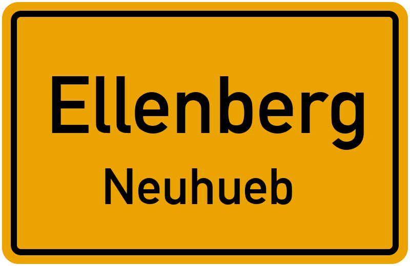 Ortsschild Ellenberg