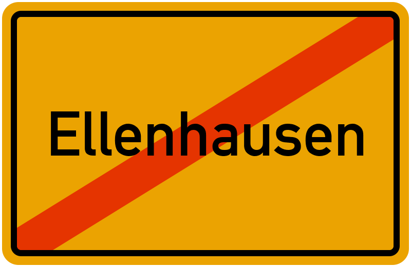Ortsschild Ellenhausen