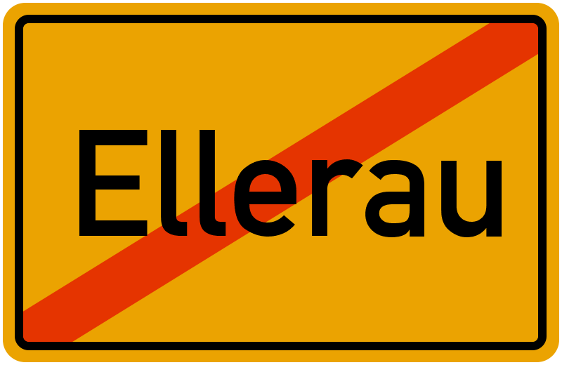 Ortsschild Ellerau