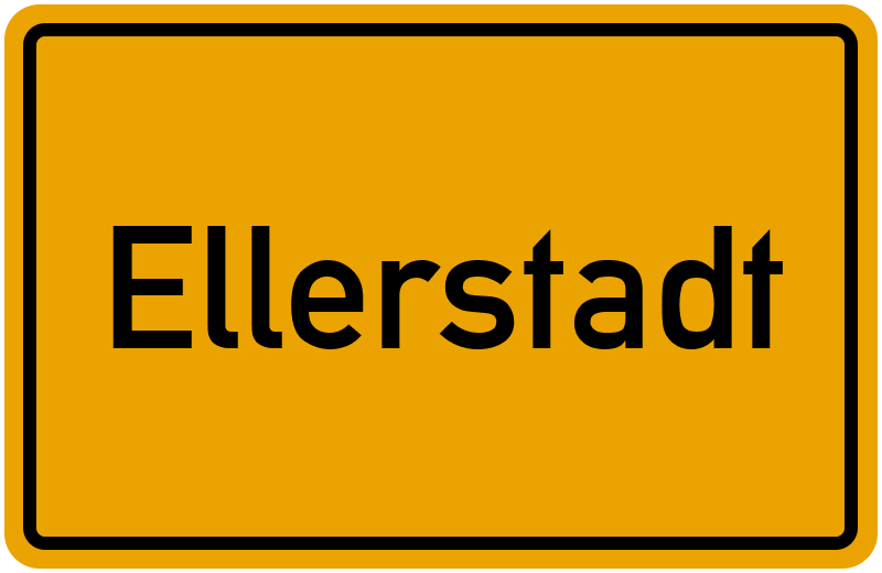 Ortsschild Ellerstadt