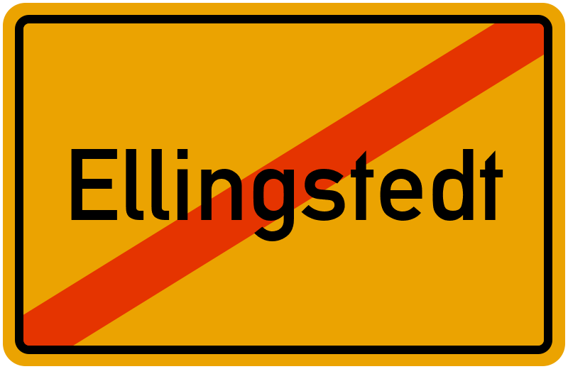 Ortsschild Ellingstedt