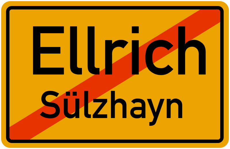 Ortsschild Ellrich