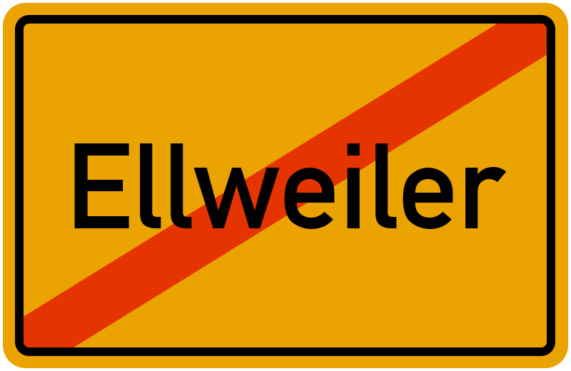 Ortsschild Ellweiler