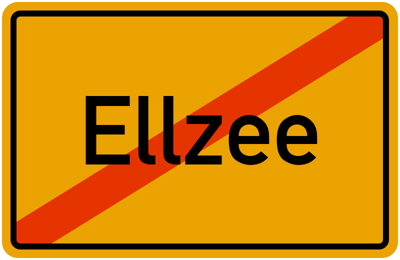 Ortsschild Ellzee