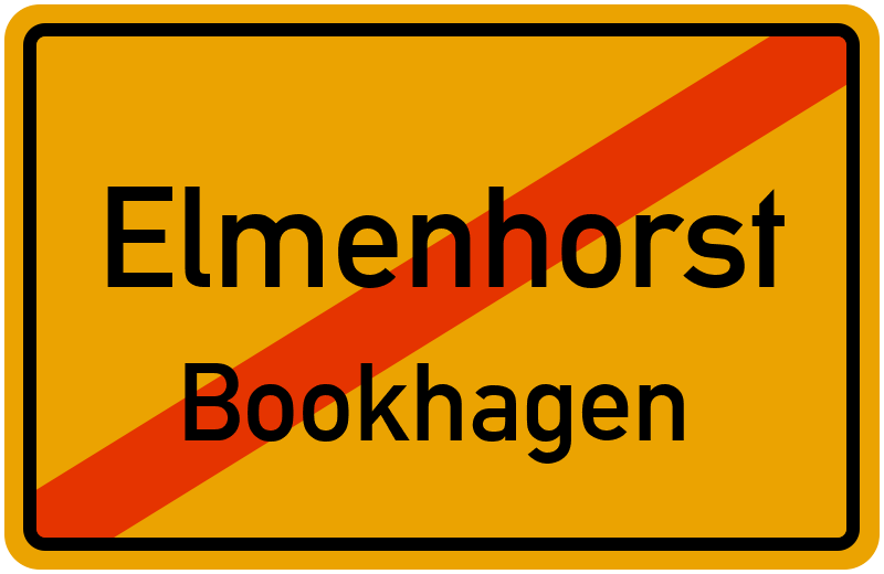 Ortsschild Elmenhorst