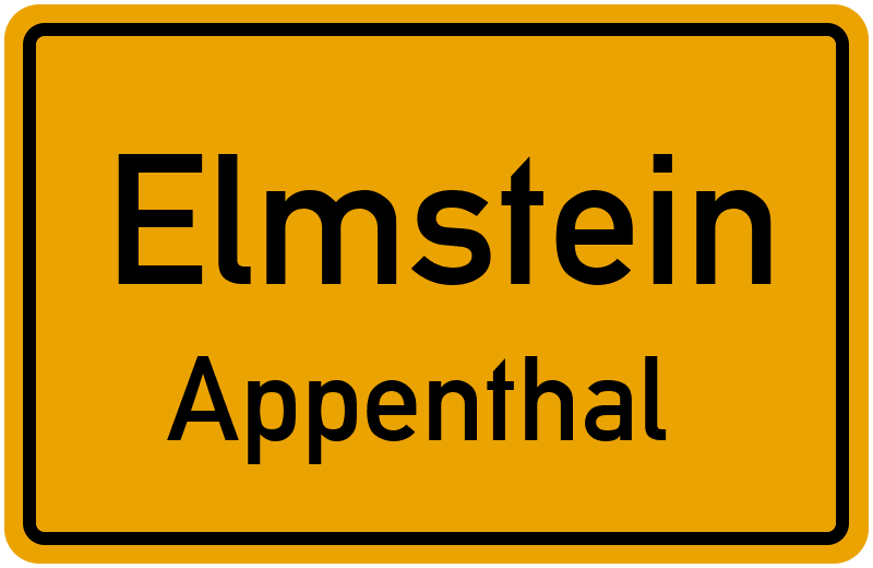 Ortsschild Elmstein