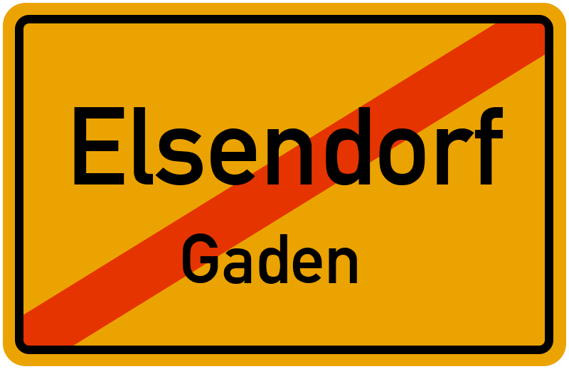 Ortsschild Elsendorf