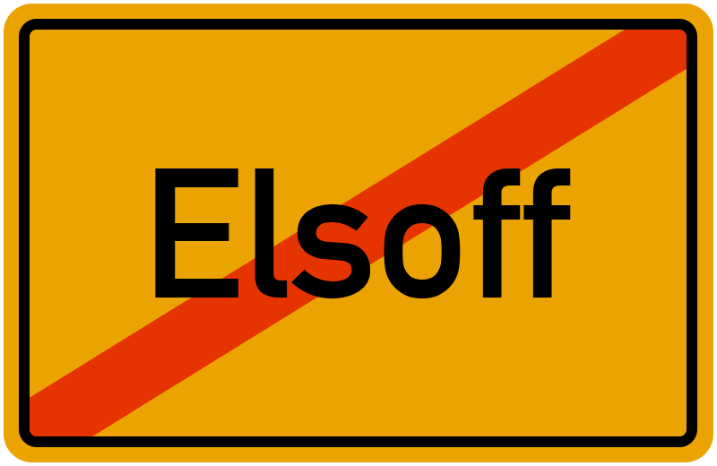 Ortsschild Elsoff