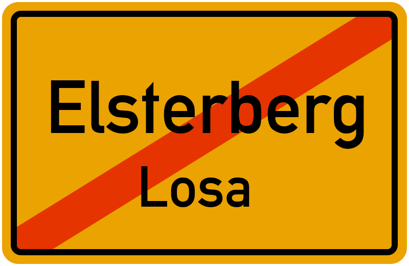 Ortsschild Elsterberg