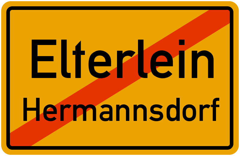 Ortsschild Elterlein