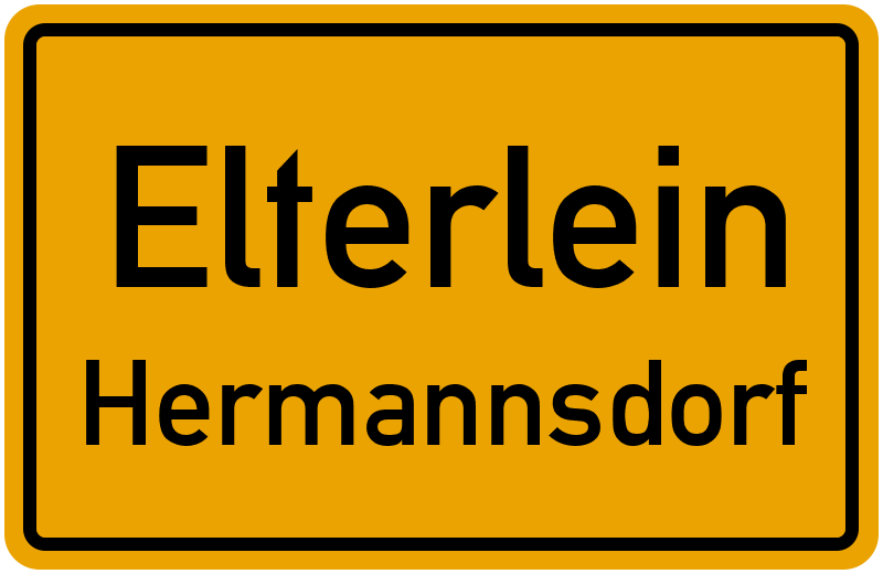 Ortsschild Elterlein