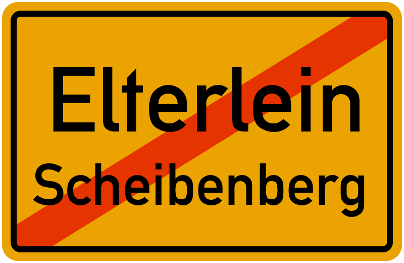 Ortsschild Elterlein