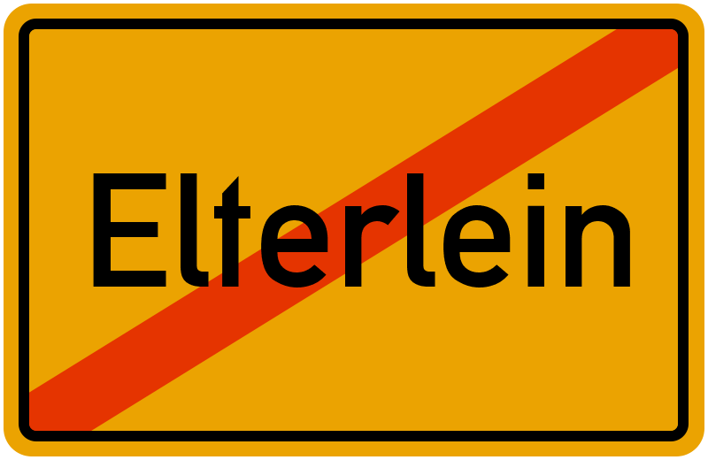 Ortsschild Elterlein