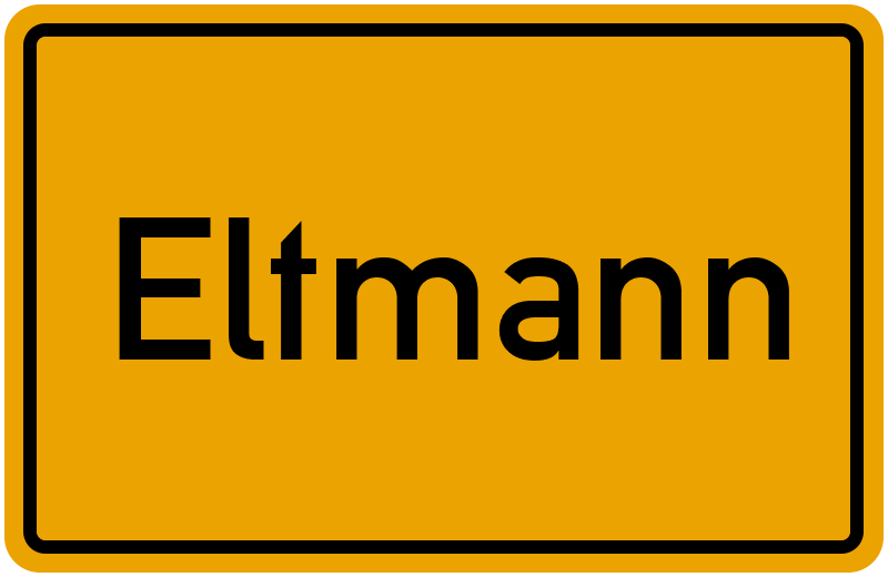 Ortsschild Eltmann