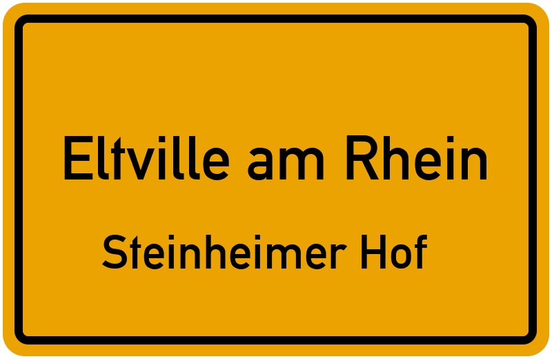 Ortsschild Eltville am Rhein